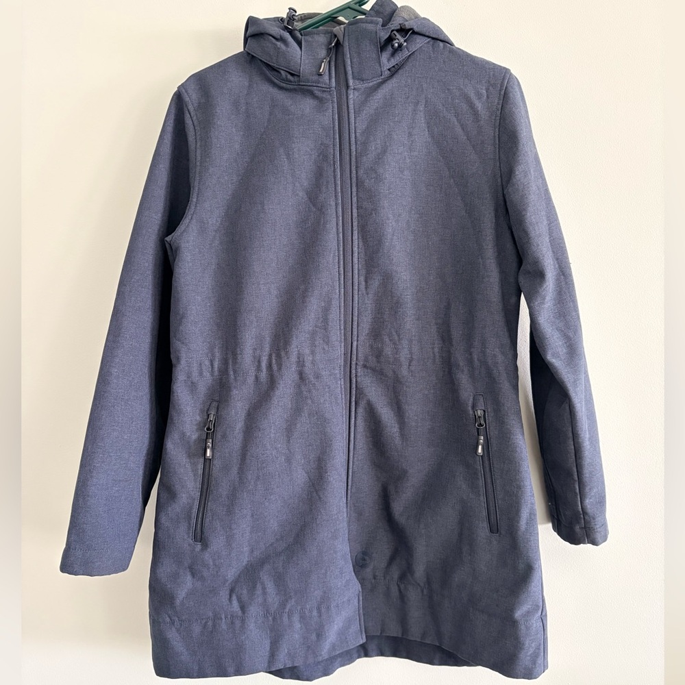 Outdoor Ventures Gray Waterproof Jacket Removable Hood